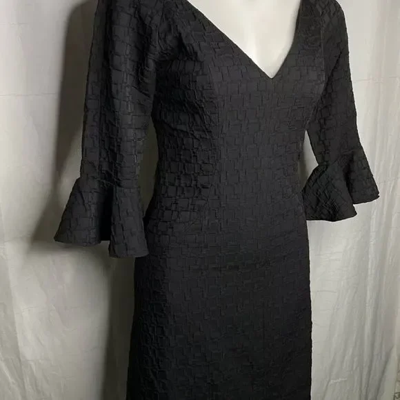 Kerry Xie Pasadena Black Dress V Neck - Picture 3 of 10